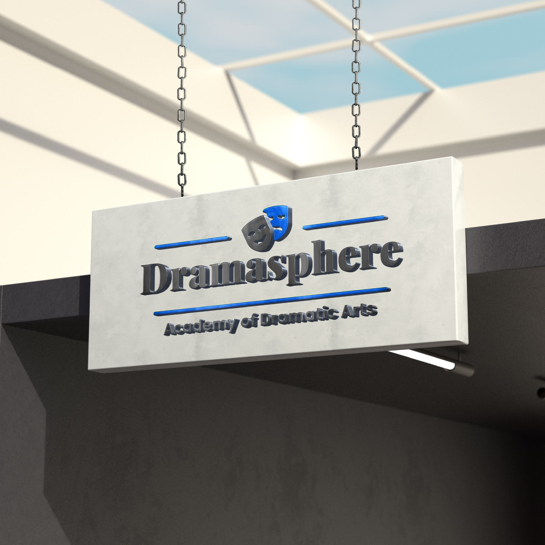 Under Canopy 3D Signage
